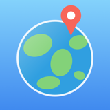 Country Learning Game app icon — a cartoon globe with a red location pin